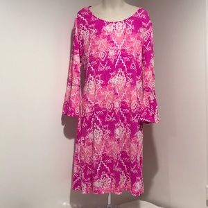 Justice Size 12 Pink Aztec Dress